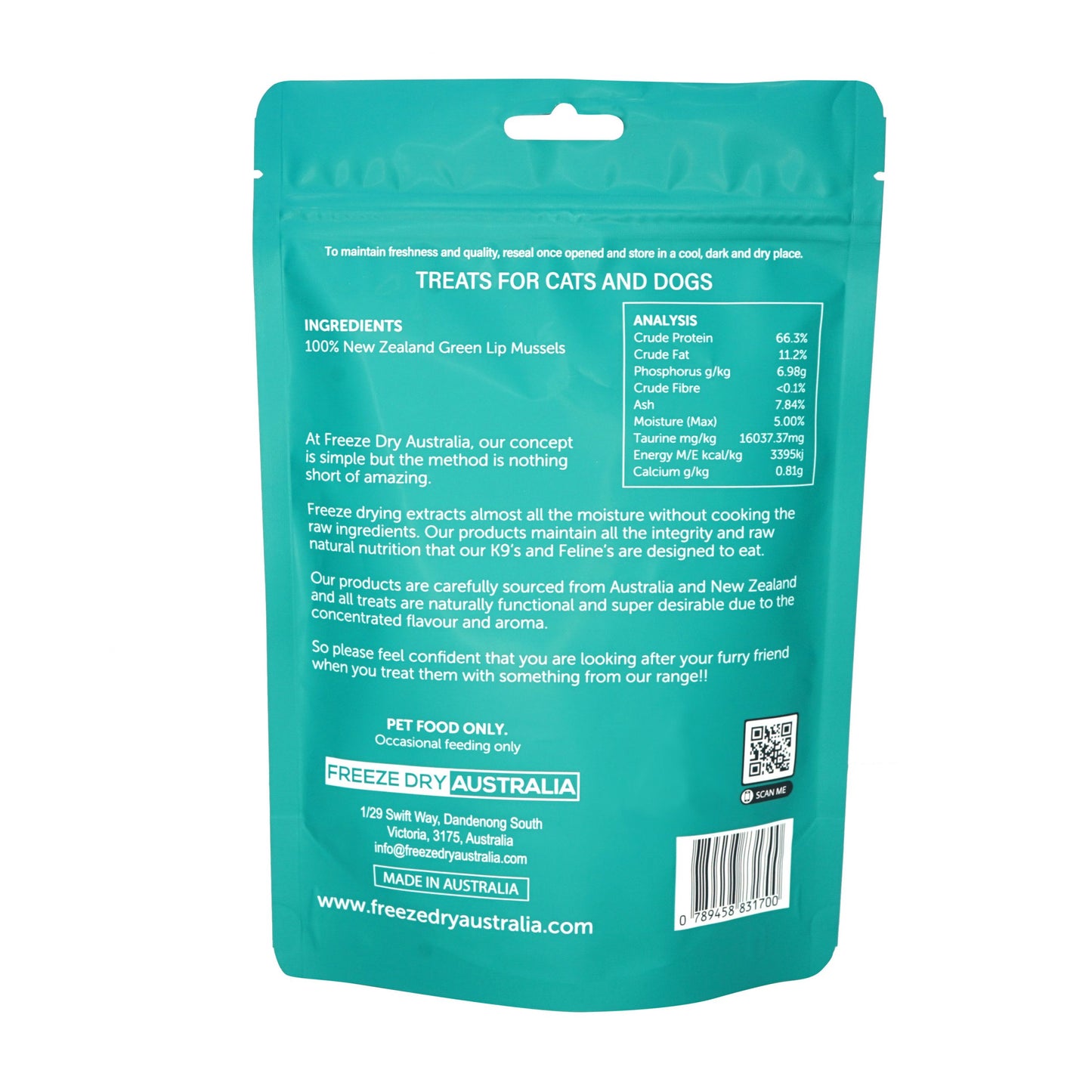 FREEZE DRIED AUSTRALIA - GREEN LIP MUSSELS 冷凍脫水青口