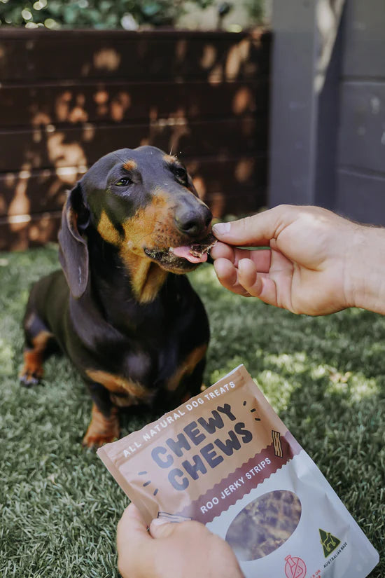 (預訂產品 Pre-Order) CHEWY CHEWS - ROO JERKY STRIPS 袋鼠肉條
