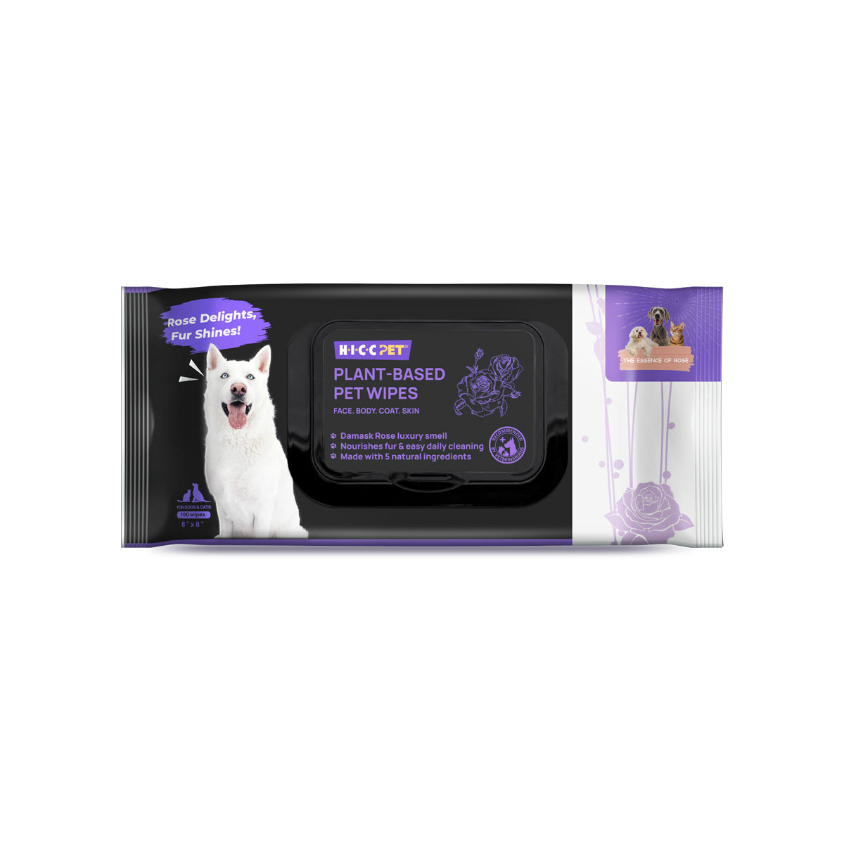 HICC PET - 寵物植物配方濕紙巾 (100片裝)Plant-based pet wipes (100pcs)