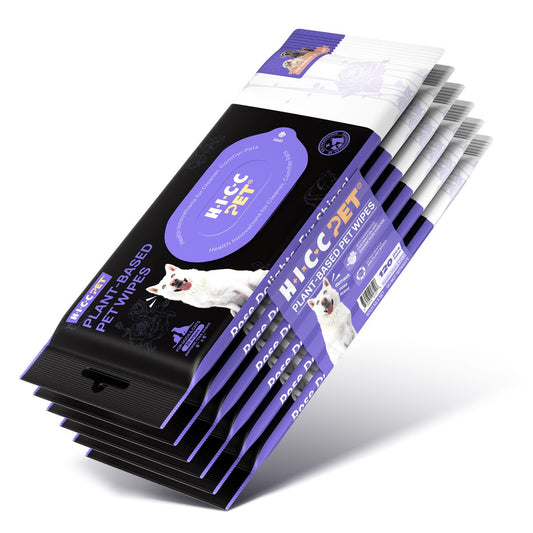 HICC PET - 貓狗寵物植物配方濕紙巾(6*20片) 便攜裝 Portable Plant-based pet wipes (Damask Rose) 20pcs x 6 packs
