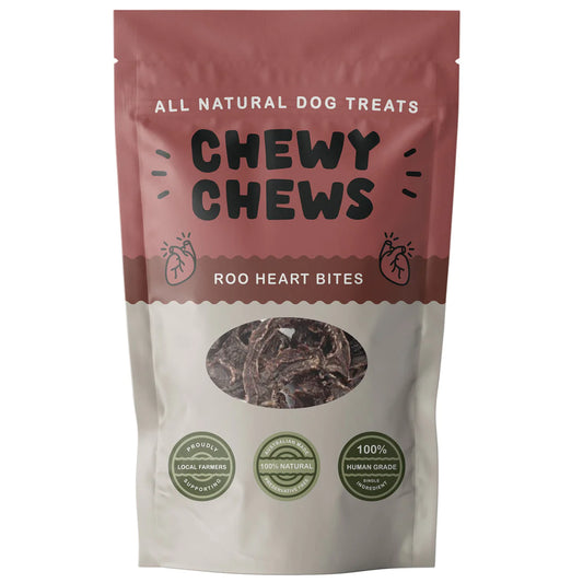 (預訂產品 Pre-Order) CHEWY CHEWS - ROO HEART BITES 袋鼠心臟粒粒