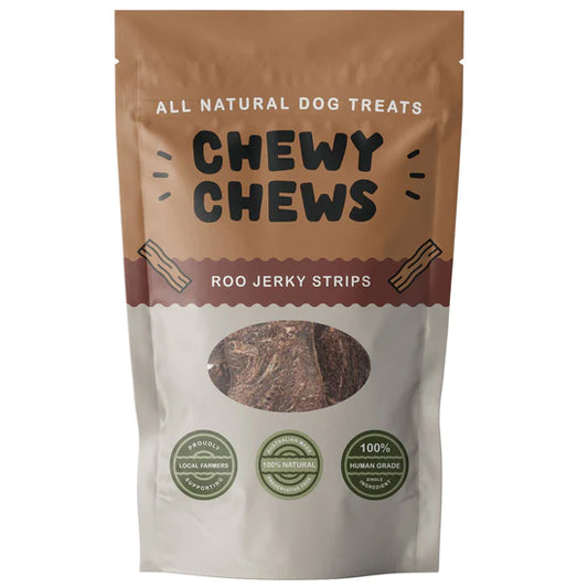 (預訂產品 Pre-Order) CHEWY CHEWS - ROO JERKY STRIPS 袋鼠肉條