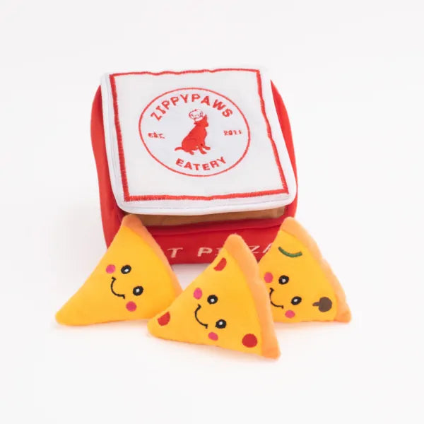 ZIPPY PAWS - Burrow Pizza Box 外賣薄餅藏食玩具