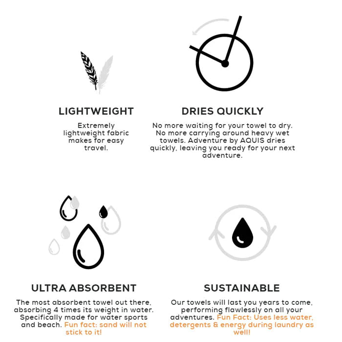 AQUIS - OMBRE 瑜伽沙灘毛巾