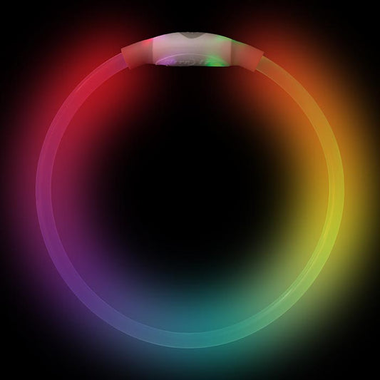 NITE IZE - NITEHOWL® 可充電 LED 變幻彩光頸圈 - DISC-O SELECT™