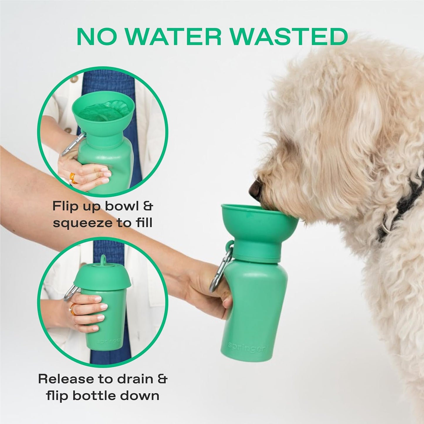 SPRINGER - Flip Dog Travel Bottle 寵物摺叠便携防漏水樽