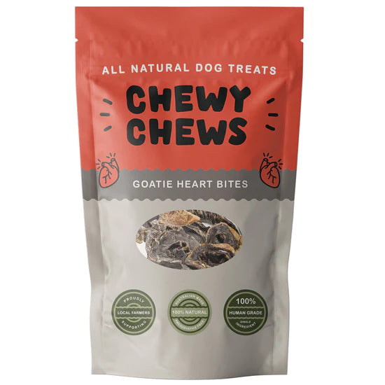 (預訂產品 Pre-Order) CHEWY CHEWS - GOATIE HEART BITES 山羊心臟粒粒