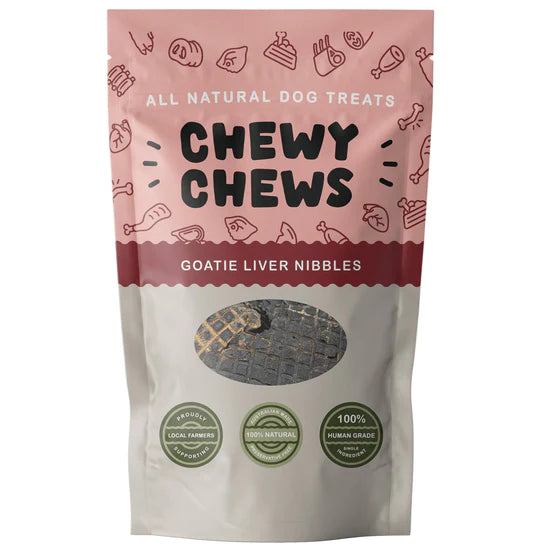 (預訂產品 Pre-Order) CHEWY CHEWS - GOATIE LIVER NIBBLES 山羊肝塊