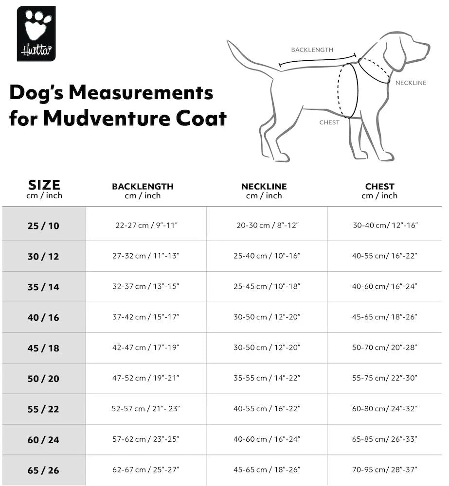 HURTTA - MUDVENTURE DOG COAT ECO 防風雨衣