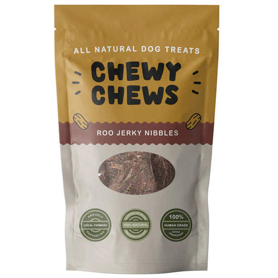 (預訂產品 Pre-Orde) CHEWY CHEWS - ROO JERKY NIBBLES 袋鼠肉片