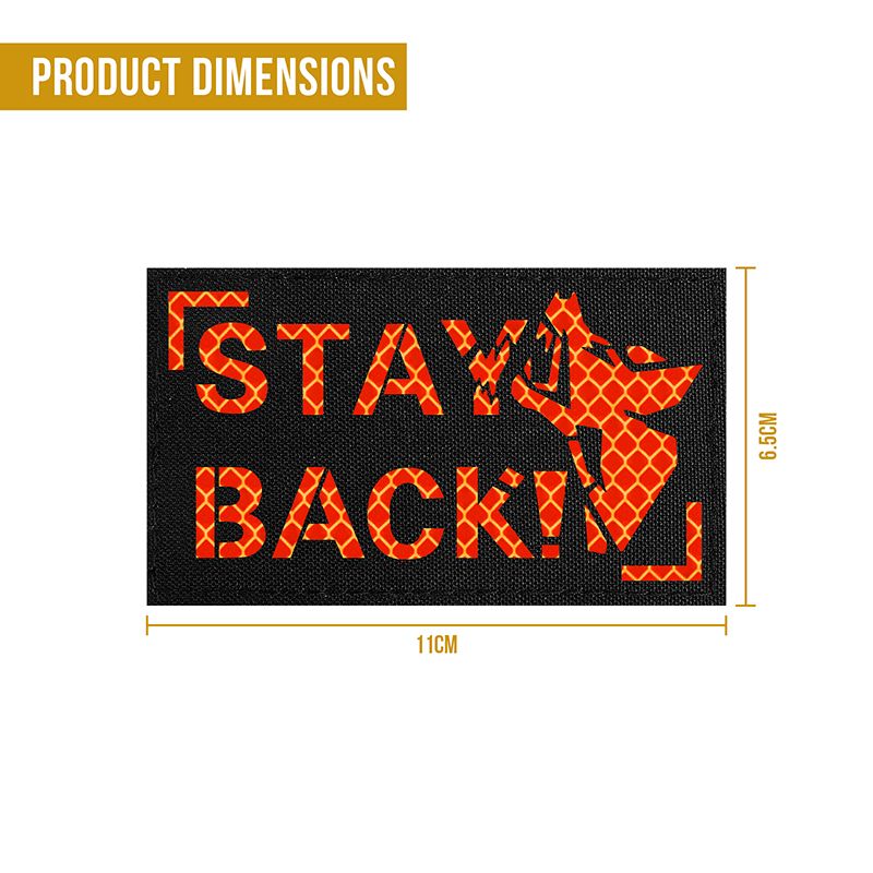 ONETIGRIS - HI-VIS "STAY BACK" 魔術貼