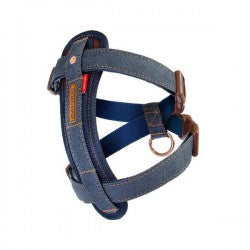 EZYDOG - CHEST PLATE™ 狗體工學胸背帶 (牛仔)