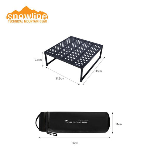 SNOWLINE - 超輕碳纖矮身露營桌 (Black)